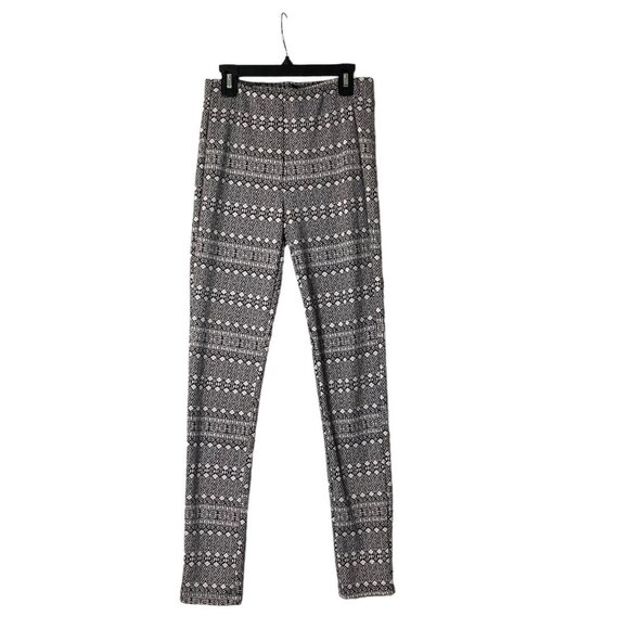 Bethany Mota High Rise Activewear Leggings Pants Women Small Black White Boho - Picture 1 of 6